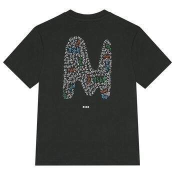 Boys Black Logo T-Shirt