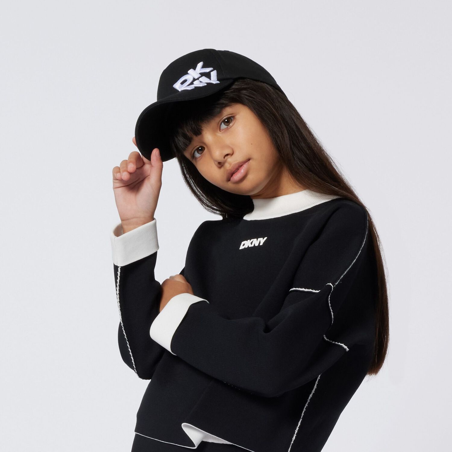 Black & White Logo Cap, 1, hi-res