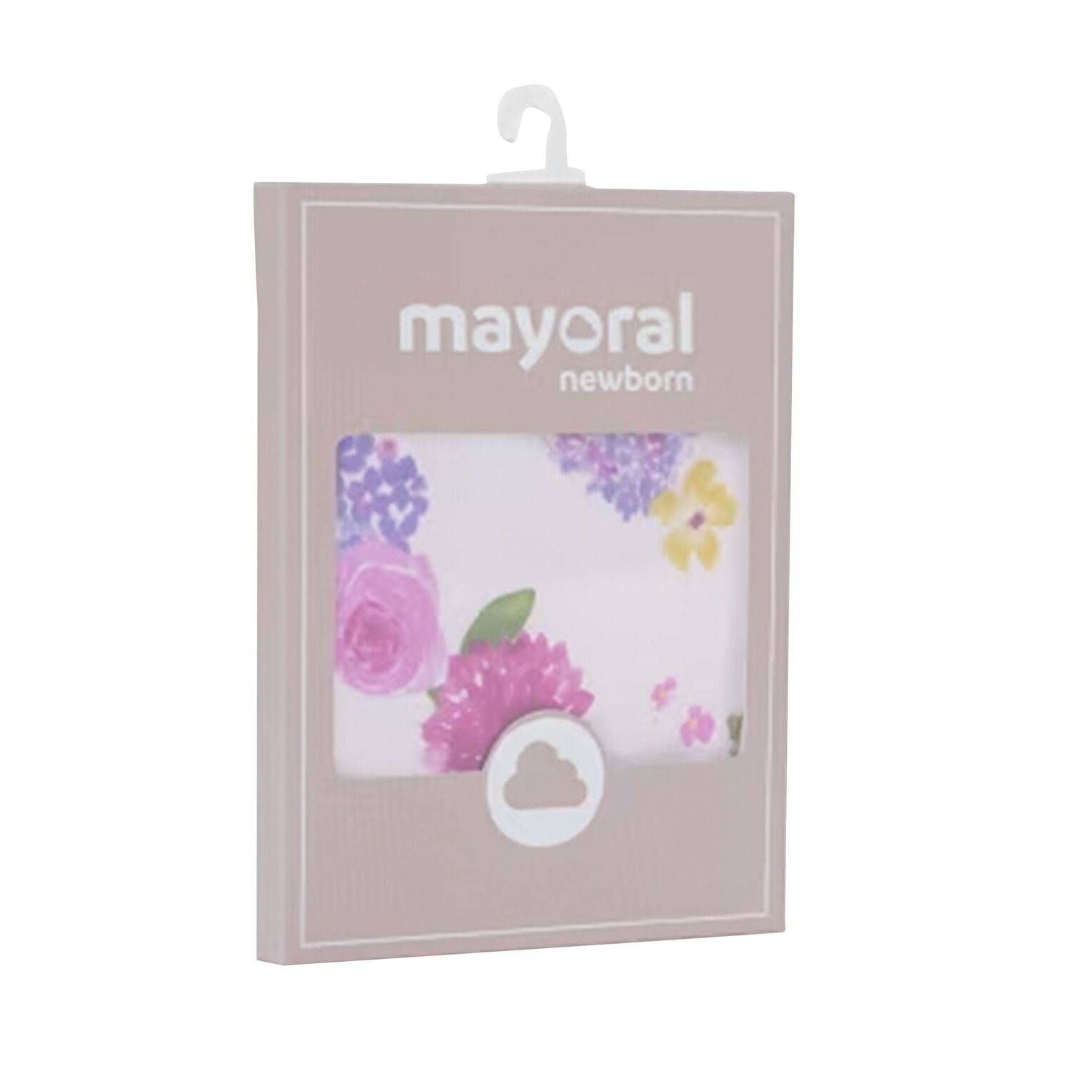 Baby Girls White Floral Bibs ( 2-Pack ), 1, hi-res