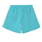 Girls Aqua Fringe Shorts, 4, hi-res