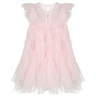 Girls Pink Ruffled Tulle Dress, 1, hi-res
