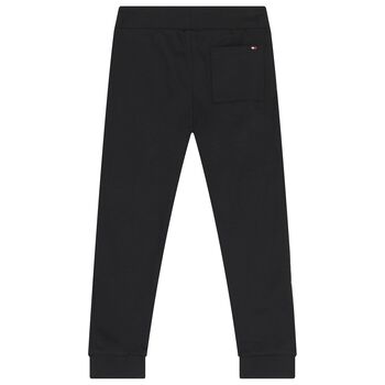 Boys Black Logo Joggers