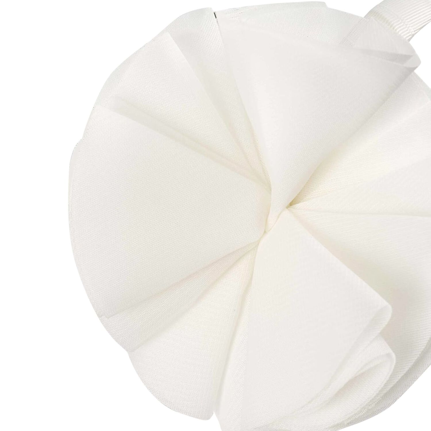 Girls Ivory Flower Headband, 1, hi-res