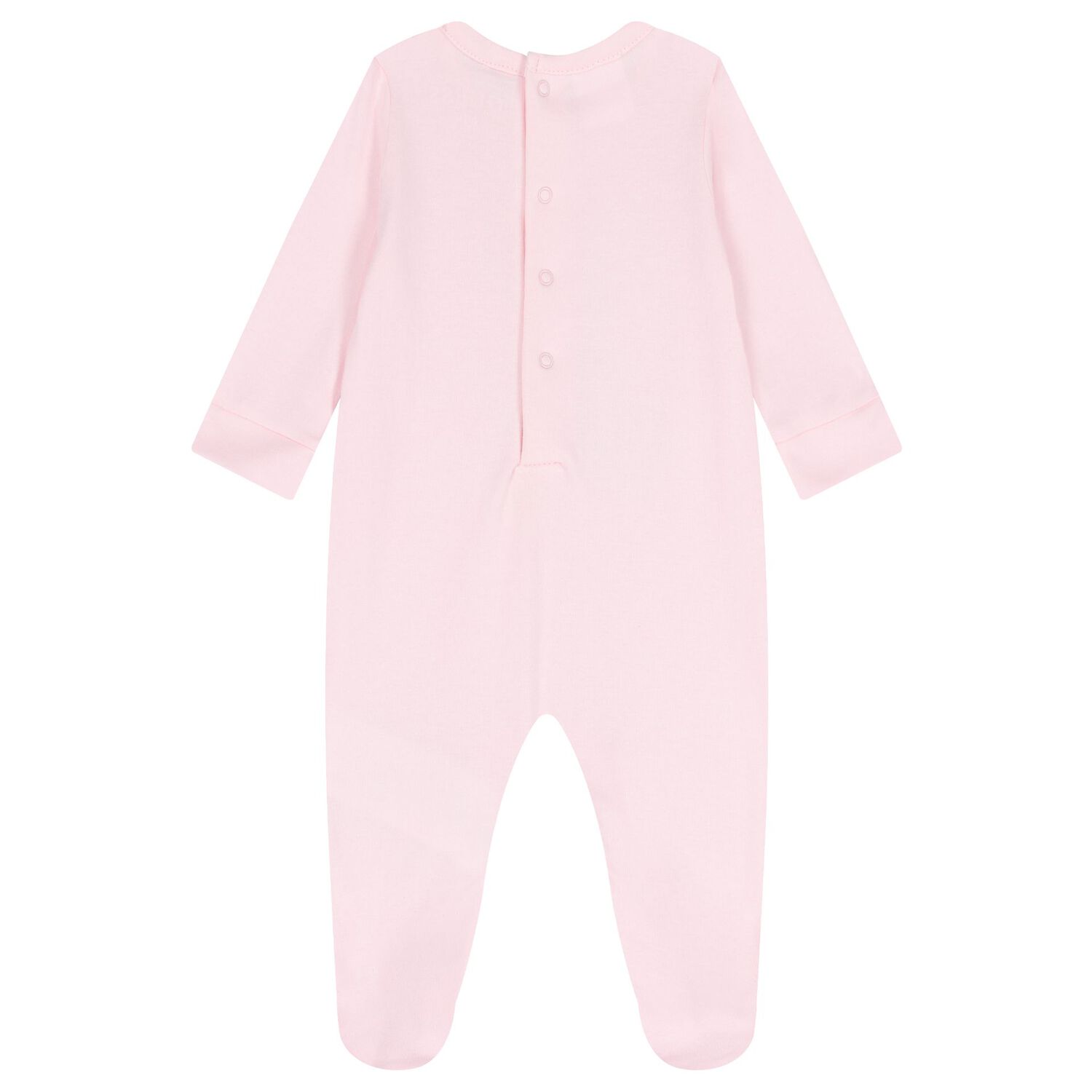 Baby Girls Pink Teddy Bear Babygrow, 2, hi-res