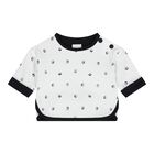 Baby Boys Black & White Logo Reversible Trousers Set, 1, hi-res