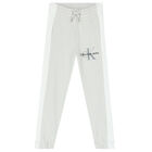 Boys White & Grey Logo Joggers, 1, hi-res
