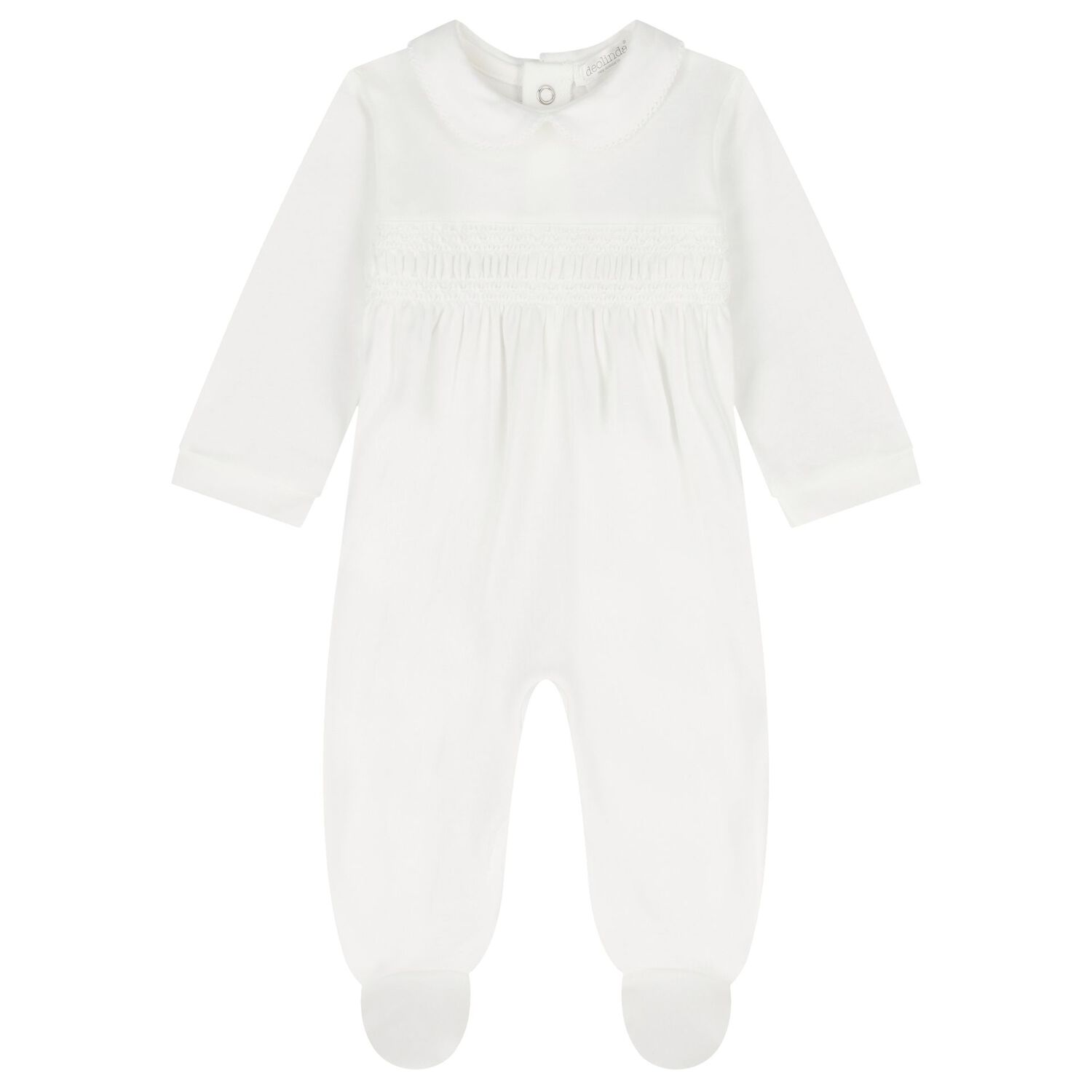 Ivory Smocked Babygrow Gift Set, 2, hi-res