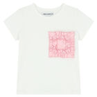 Girls White & Pink Top, 1, hi-res