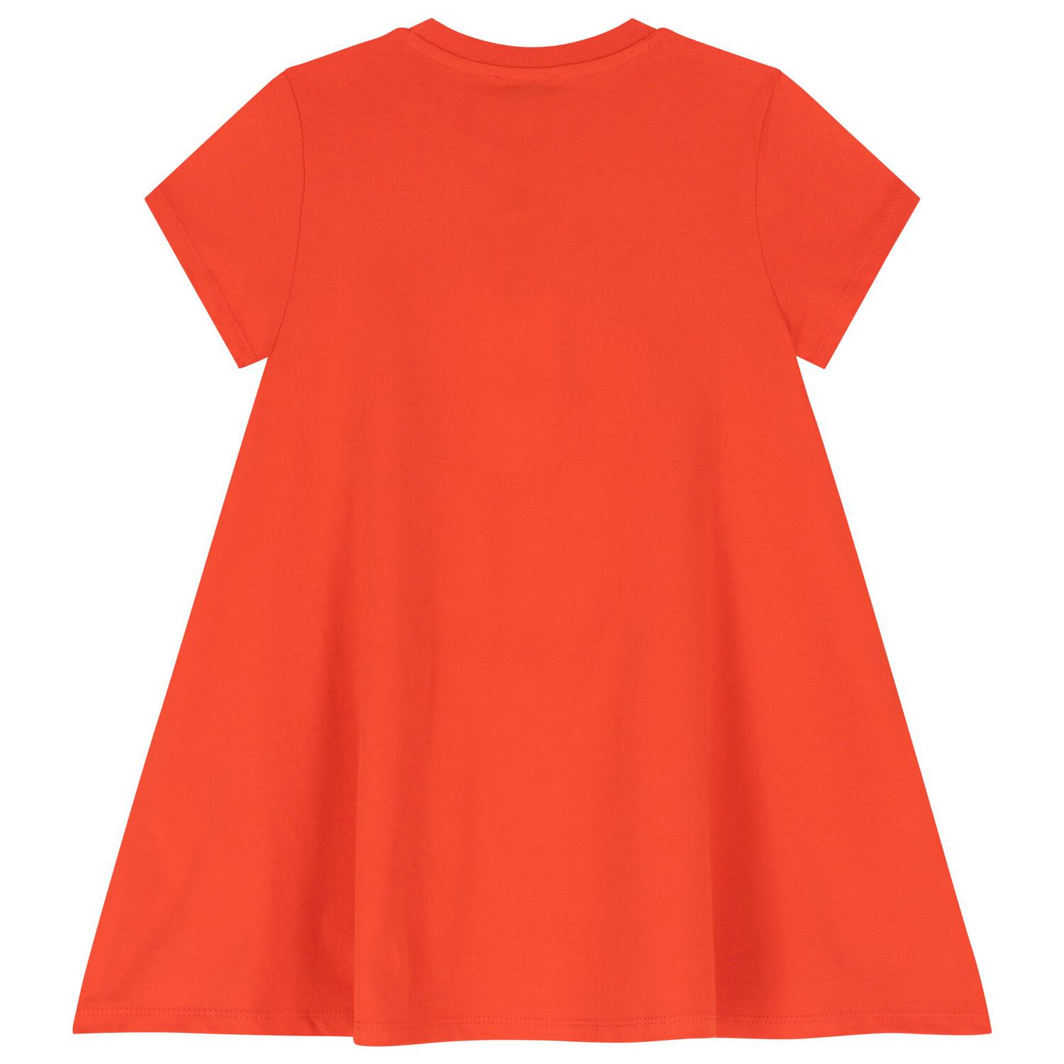 Girls Red Elephant Logo Dress, 3, hi-res