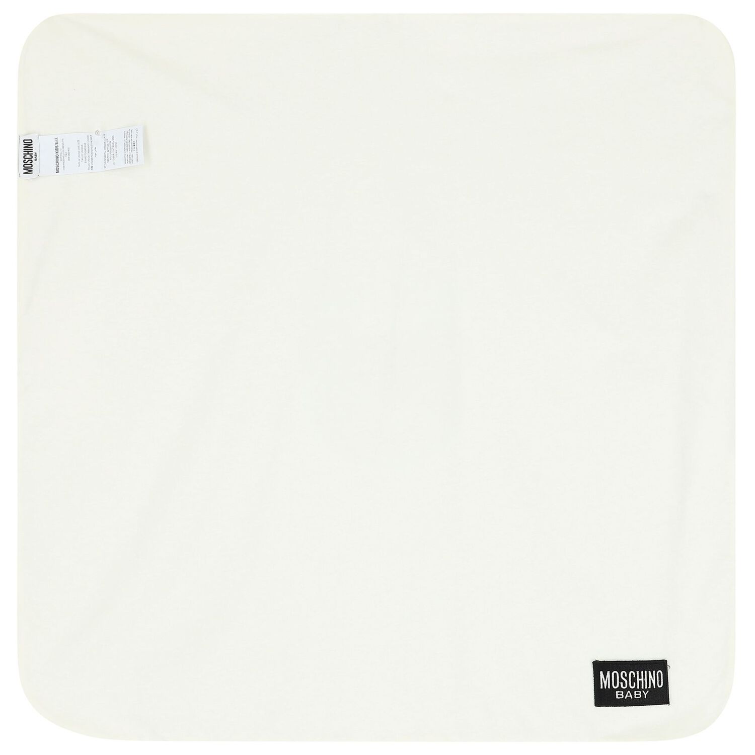 Ivory Teddy Bear Logo Baby Blanket, 1, hi-res