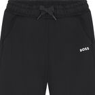 Boys Black Logo Joggers, 4, hi-res