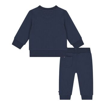 Baby Boys Navy Blue Logo Tracksuit