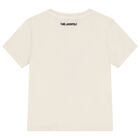Girls Ivory Ikonik T-Shirt, 1, hi-res