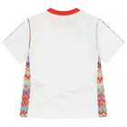 Girls White Logo T-Shirt, 1, hi-res