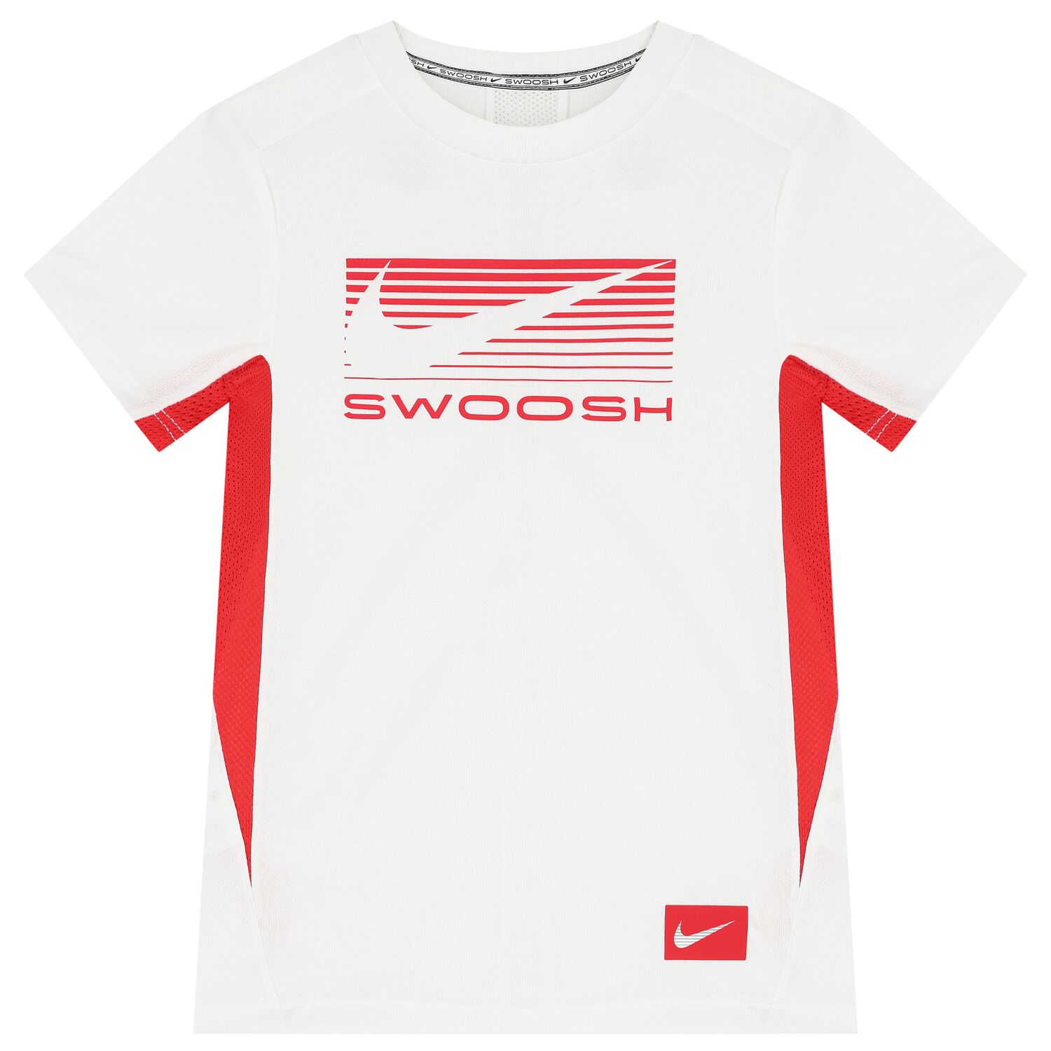 Boys White & Red Logo T-Shirt, 3, hi-res