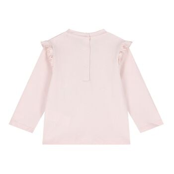Baby Girls Pink Leopard Long Sleeve Top