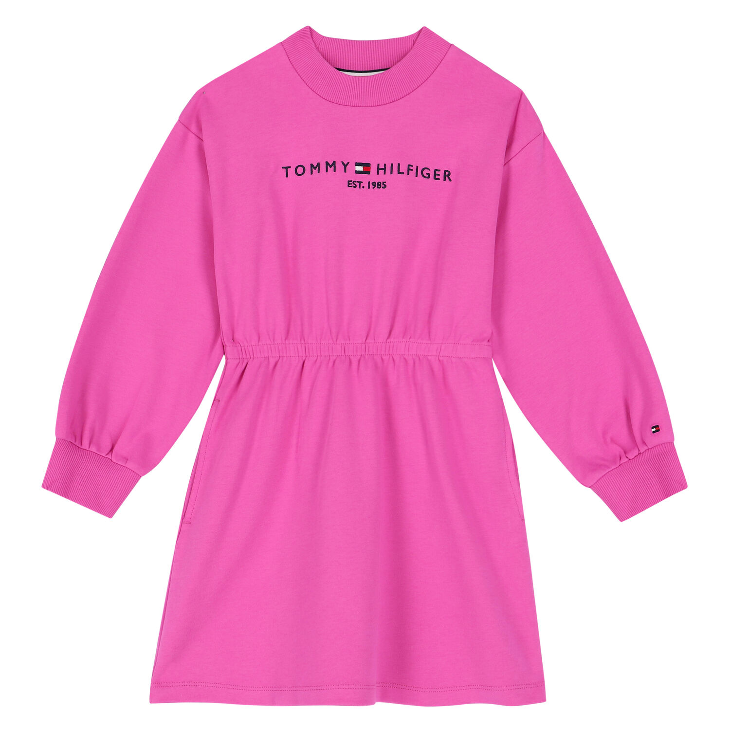 Girls Pink Logo Dress, 2, hi-res