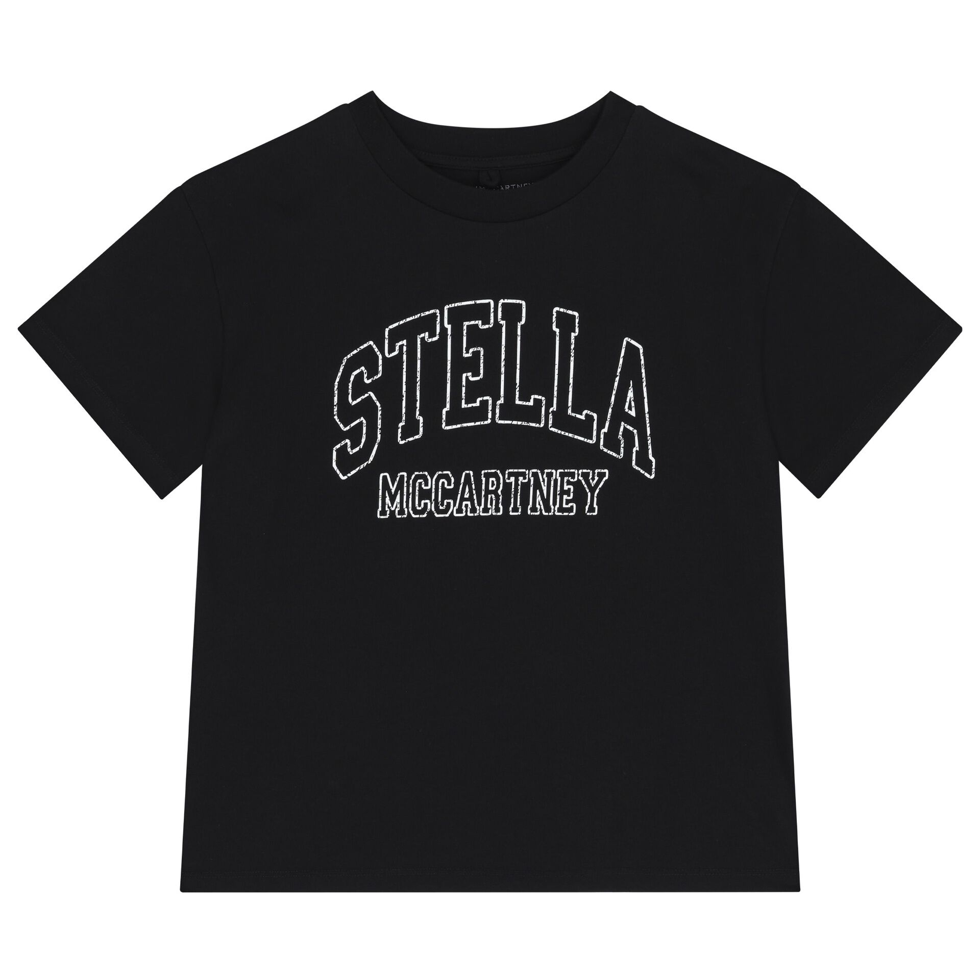 【新品】STELLA MCCARTNEY ロゴＴシャツ　6A Stella McCartney ロゴ Tシャツ | ブラック | FARFETCH JP