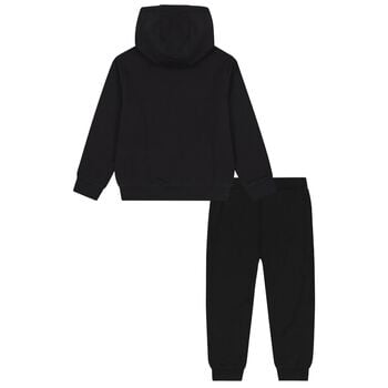 Boys Black Logo Tracksuit