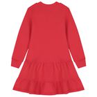 Girls Red Popcorn Logo Dress, 2, hi-res