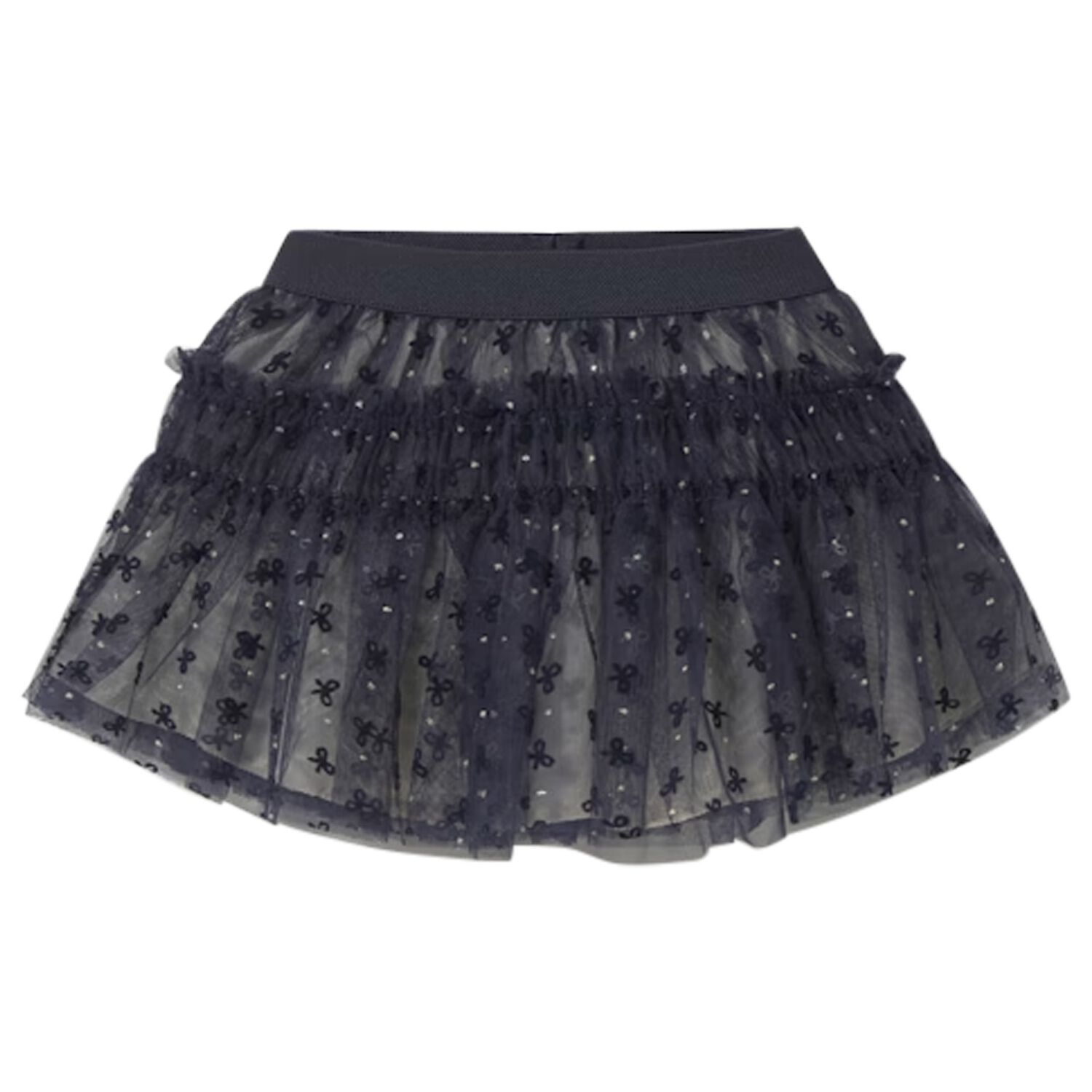 Younger Girls Navy Blue Tulle Skirt, 2, hi-res image number null