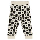 Younger Boys Beige & Black Logo Tracksuit, 1, hi-res