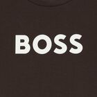 Boys Mini Me Brown Logo T-Shirt, 3, hi-res