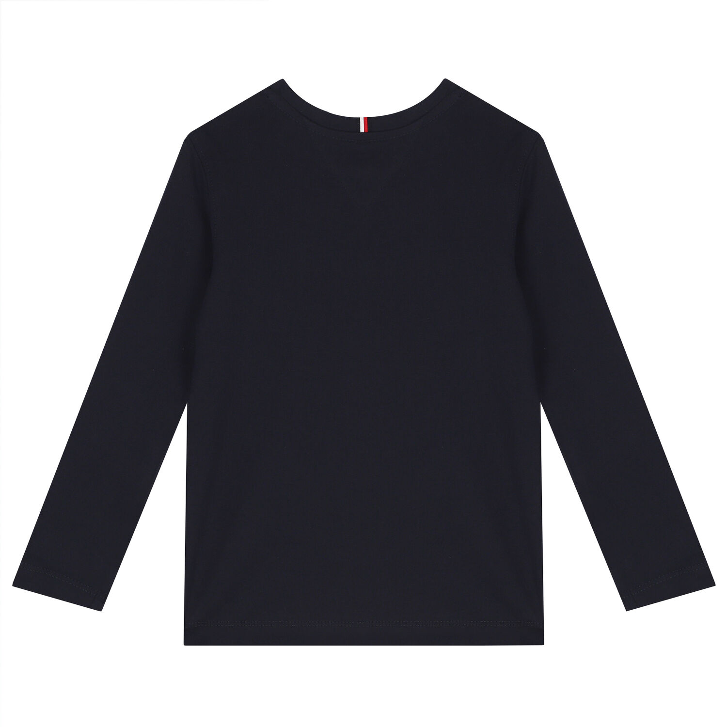 Boys Navy Blue Logo Long Sleeve Top, 1, hi-res