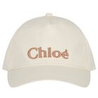 Girls Ivory Logo Caps, 2, hi-res