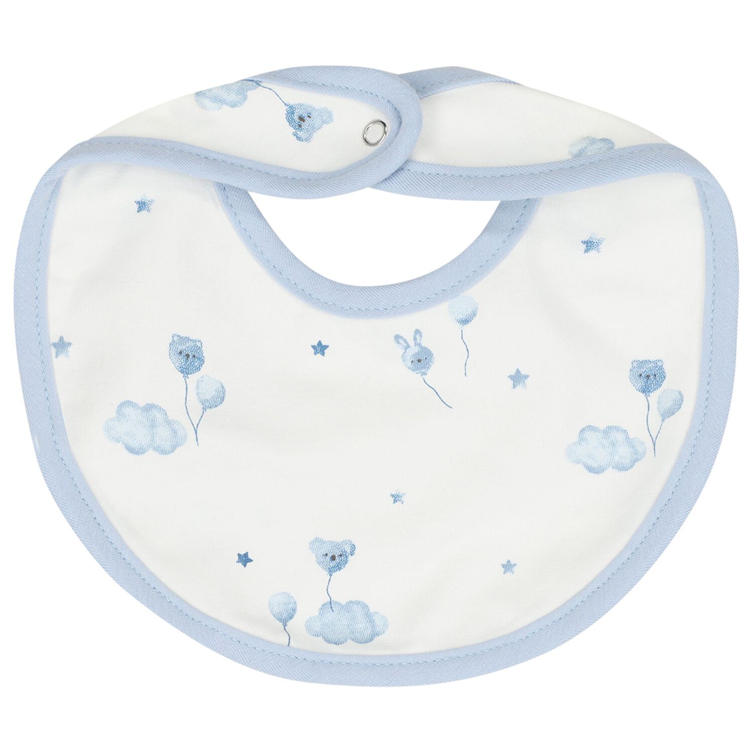 Baby Boys Blue & White Teddy Bear Gift Set, 3, hi-res