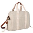 Baby Girls Beige Logo Changing Bag, 1, hi-res