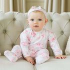 Baby Girls Pink Floral Babygrow Set, 1, hi-res