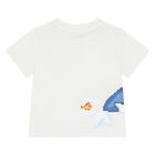 Younger Boys White Whale T-Shirt, 2, hi-res