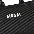 Girls Black Straw Tote Bag, 1, hi-res