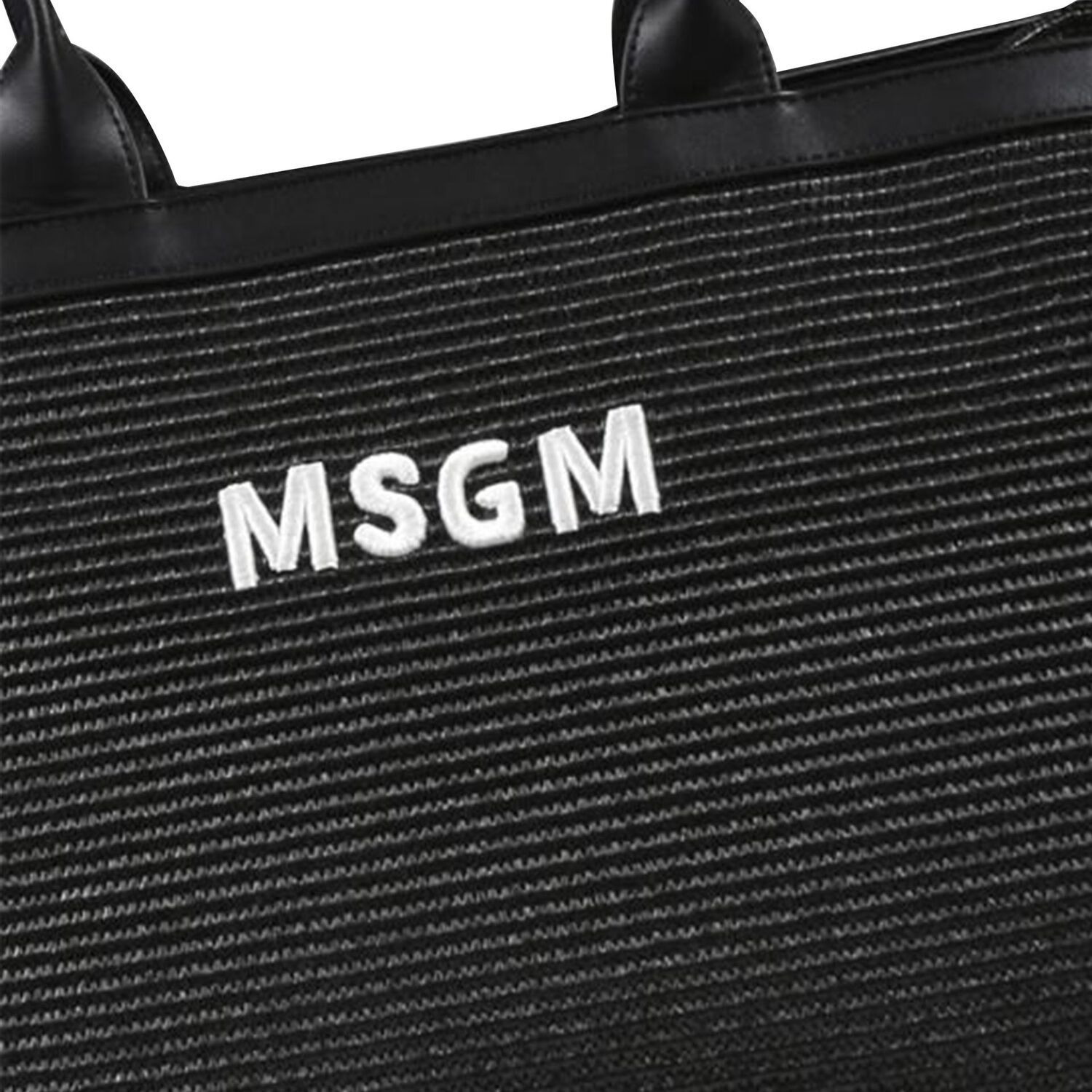 Girls Black Straw Tote Bag, 1, hi-res image number null