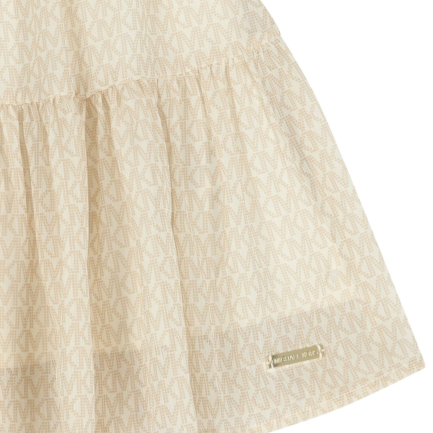 Girls Mini Me Ivory Logo Skirt, 1, hi-res