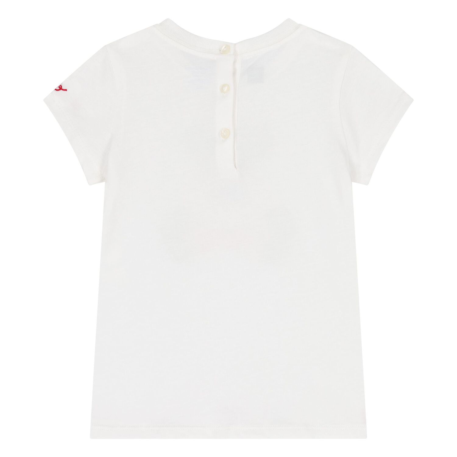 Baby Girls Ivory Polo Bear T-Shirt, 1, hi-res