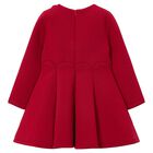 Girls Red Floral Dress, 1, hi-res