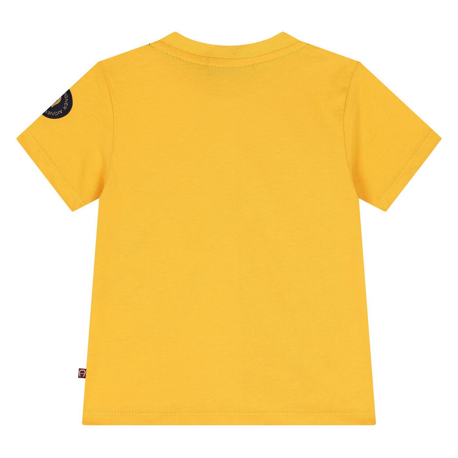 Younger Boys Yellow & White Logo T-Shirt, 1, hi-res