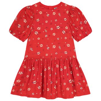 Girls Red Planet Boke Dress