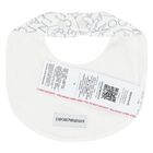 Baby Boys White & Navy Blue Logo Babygrow Set, 2, hi-res