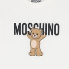 White Teddy Bear Logo T-Shirt, 1, hi-res