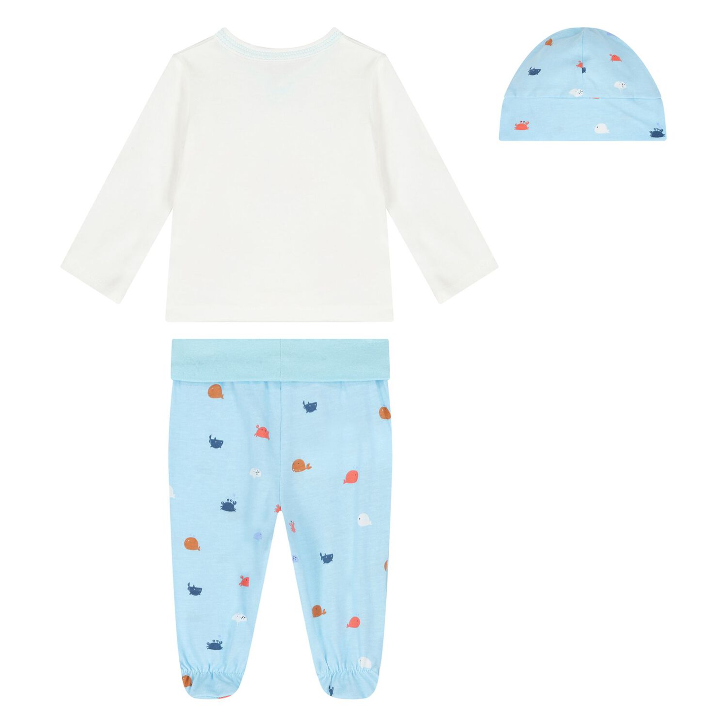 Baby Boys Ivory & Blue Gift Set, 1, hi-res image number null