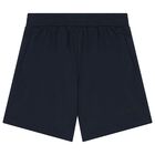 Boys Violet & Black Logo Shorts Set, 2, hi-res