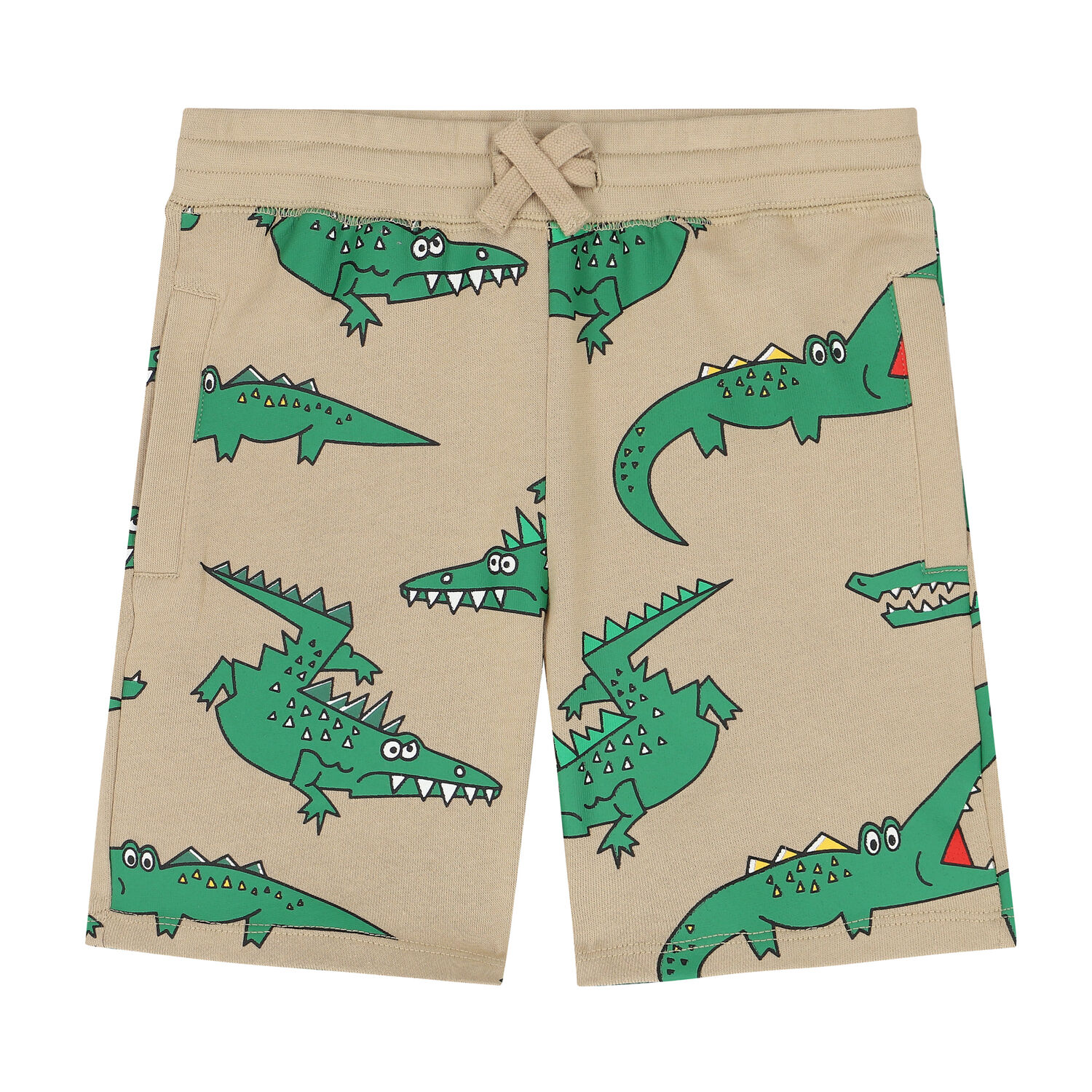 Boys Brown Crocodile Shorts, 1, hi-res