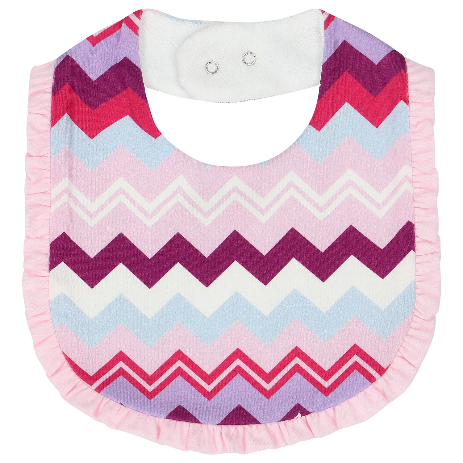 Baby Girls Purple & Pink Zigzag Babygrow Set, 1, hi-res