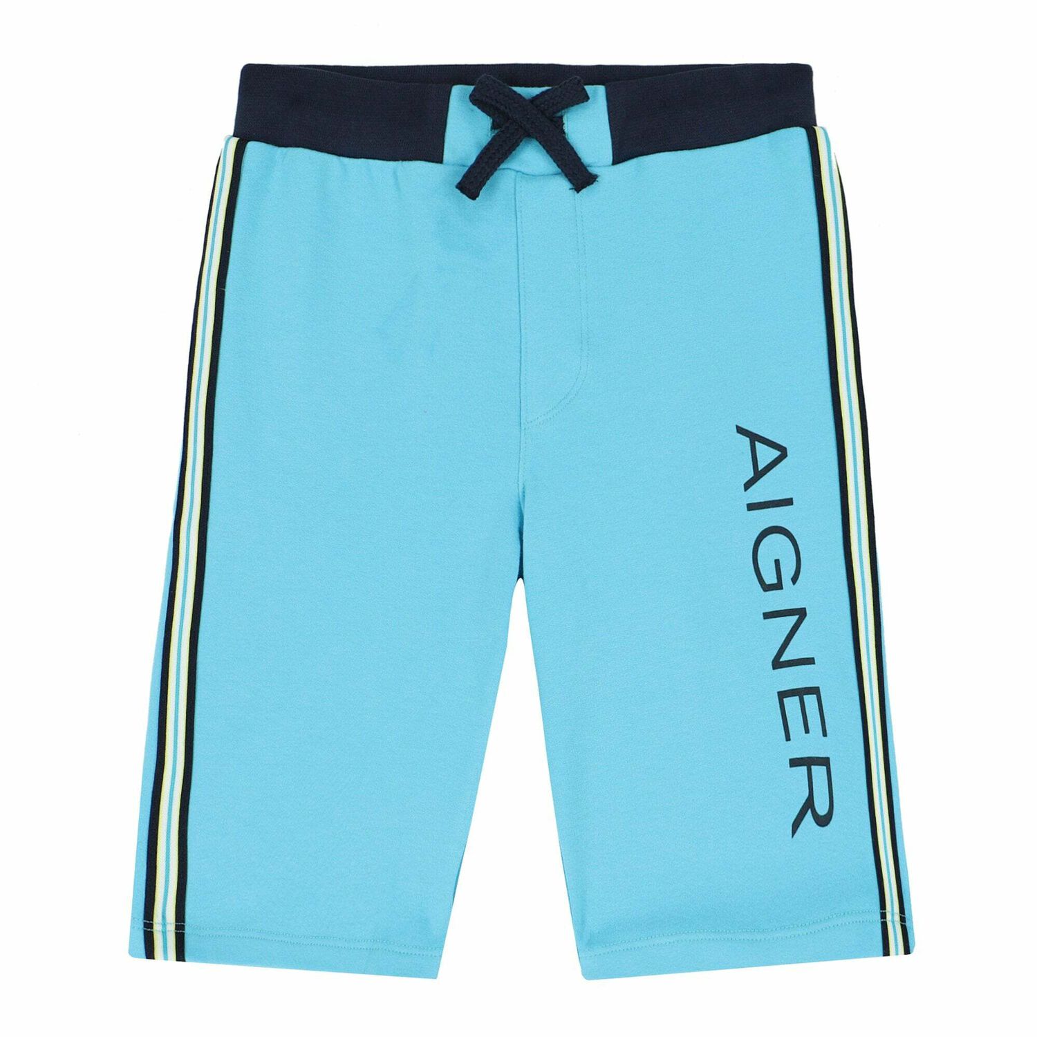 Boys Aqua Blue Jersey Shorts, 1, hi-res image number null