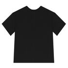 Boys Black Logo Shorts Set, 1, hi-res