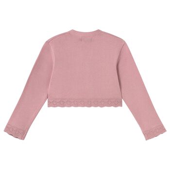Younger Girls Pink Cardigan