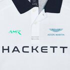 Boys White & Grey Logo Polo Shirt, 1, hi-res